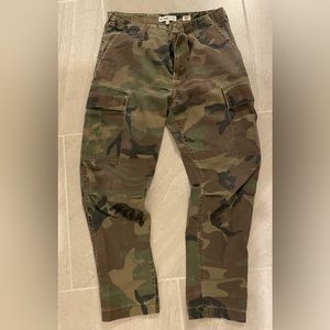 Re-done brand cargo, camo pants